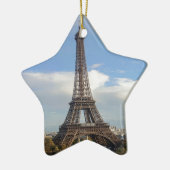 Ornement Étoile En Céramique Tour Eiffel Paris (Gauche)