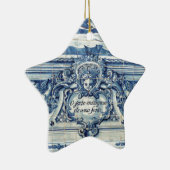 Ornement Étoile En Céramique Tuiles murales portugaises bleues et blanches avec (Droite)