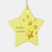 Ornement Étoile En Céramique Twinkle, Twinkle Star Ornament Jaune (Droite)