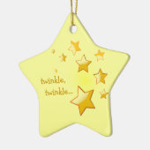 Ornement Étoile En Céramique Twinkle, Twinkle Star Ornament Jaune (Gauche)