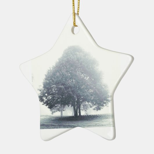 Ornement Étoile En Céramique Un arbre dans le brouillard (Gauche)