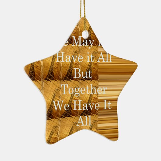 Ornement Étoile En Céramique Un message inspirant avec la conception africaine (Droite)