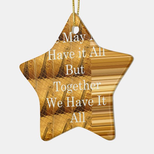 Ornement Étoile En Céramique Un message inspirant avec la conception africaine (Gauche)