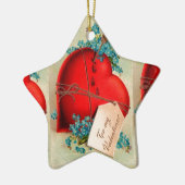 Ornement Étoile En Céramique Vintage Big Red (Gauche)