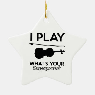 Ornement Étoile En Céramique violon