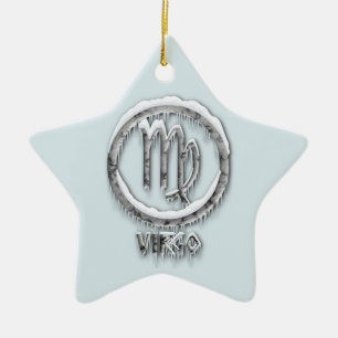 Ornement Étoile En Céramique Virgo arctique