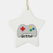 Ornement Étoile En Céramique Vivez pour jouer (Droite)