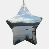 Ornement Étoile En Céramique Vue de Burton de lac (Gauche)