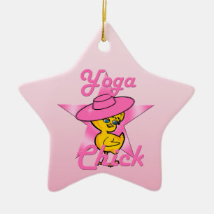 Ornement Étoile En Céramique Yoga Chick #8