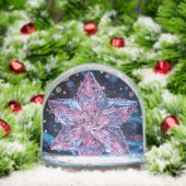 Ornement étoile rose orné (Noël)