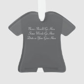 Ornement exécutif personnalisé de Noël (dos)