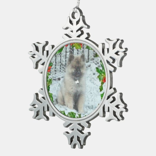 Ornement fait sur commande 1 de flocon de neige (Vue impression)