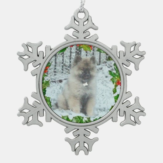 Ornement fait sur commande 1 de flocon de neige (Devant)