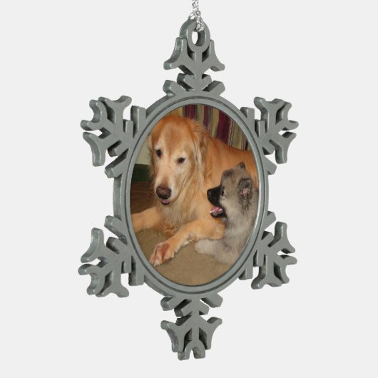 Ornement fait sur commande 2 de flocon de neige (Gauche)