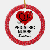 Ornement fait sur commande de cadeau d'infirmière (Devant)