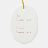 Ornement fait sur commande de chat de gingembre (Dos)