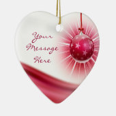 Ornement fait sur commande de coeur de ruban (Droite)