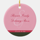 Ornement fait sur commande de ęr Noël de jumeaux (Dos)