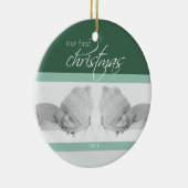 Ornement fait sur commande de ęr Noël de jumeaux (Droite)