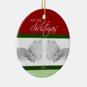 Ornement fait sur commande de ęr Noël de jumeaux (Droite)