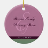 Ornement fait sur commande de ęr Noël de jumeaux (Dos)