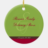 Ornement fait sur commande de ęr Noël de jumeaux (Dos)