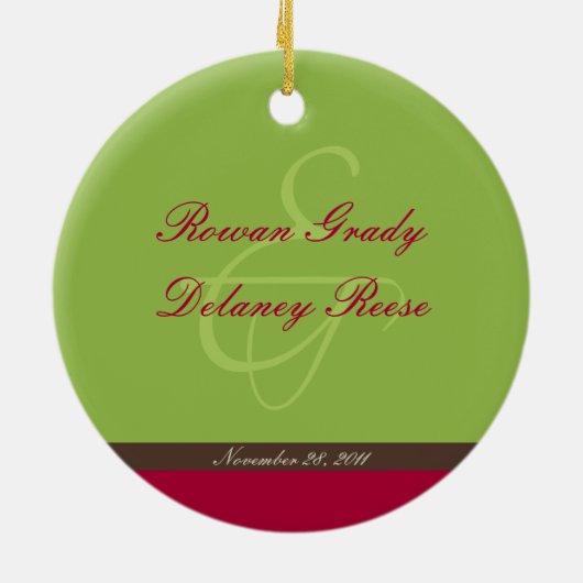 Ornement fait sur commande de ęr Noël de jumeaux (Dos)