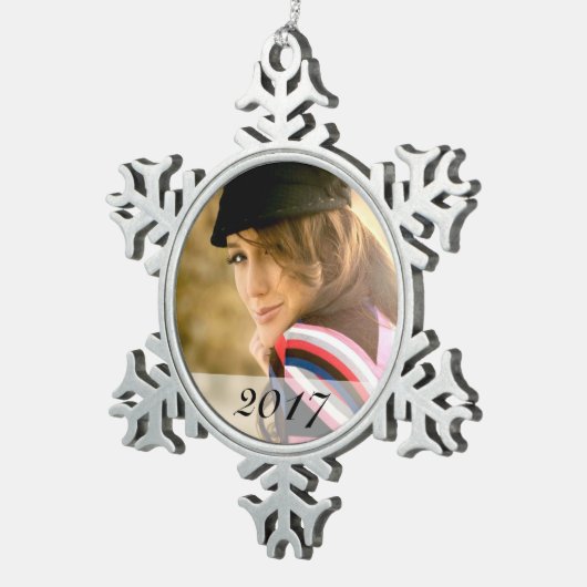 Ornement fait sur commande de flocon de neige de (Vue impression)