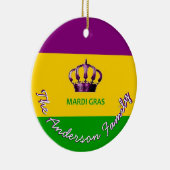 Ornement fait sur commande de mardi gras avec NOLA (Droite)