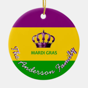 Ornement fait sur commande de mardi gras avec NOLA
