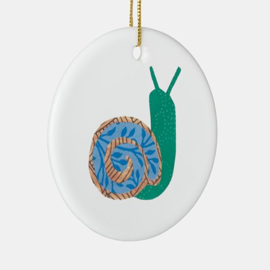 Ornement fait sur commande de message d'escargot (Droite)