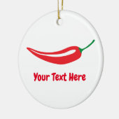 Ornement fait sur commande de Noël avec le poivre (Gauche)