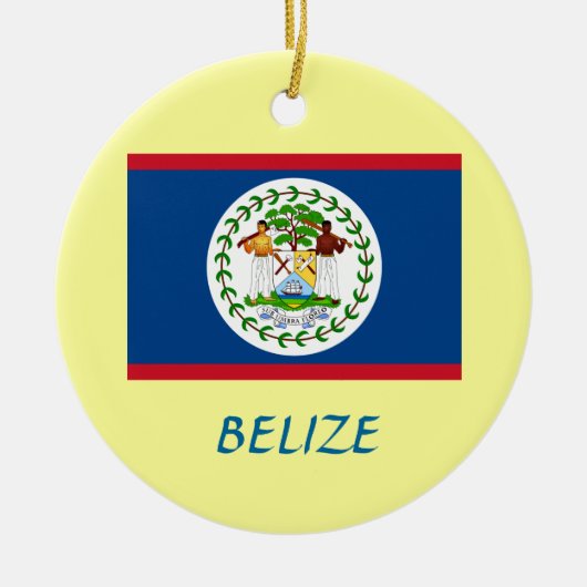Ornement fait sur commande de Noël de BELIZE* (Devant)