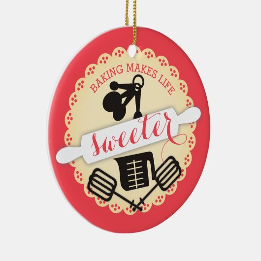 Ornement fait sur commande de Noël de cuisson (Droite)