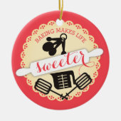 Ornement fait sur commande de Noël de cuisson (Devant)