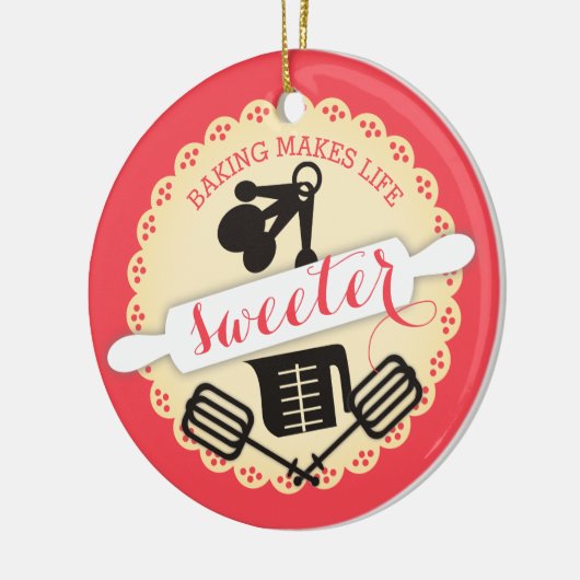 Ornement fait sur commande de Noël de cuisson (Gauche)