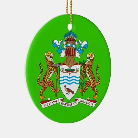 Ornement fait sur commande de Noël de GUYANA* (Droite)