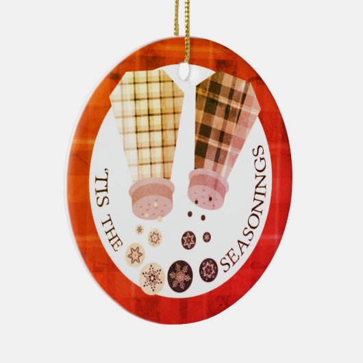 Ornement fait sur commande de Noël de nourriture (Droite)