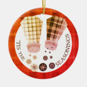 Ornement fait sur commande de Noël de nourriture (Devant)