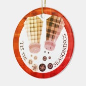 Ornement fait sur commande de Noël de nourriture (Gauche)