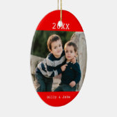 Ornement fait sur commande de Noël de photo (Droite)