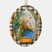 Ornement fait sur commande de Noël de plaid (Droite)