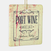 Ornement fait sur commande de Noël de vin de port (Droite)