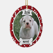 Ornement fait sur commande de photo de chien (Droite)