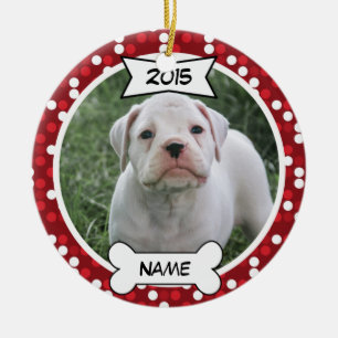 Ornement fait sur commande de photo de chien