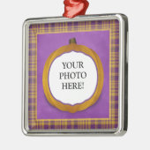 Ornement fait sur commande de photo de citrouille (Gauche)