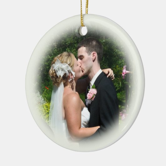 Ornement fait sur commande de photo de mariage - (Gauche)