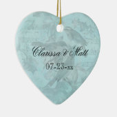 Ornement fait sur commande de souvenir de coeur (Droite)