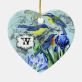 Ornement fait sur commande de souvenir de coeur (Dos)