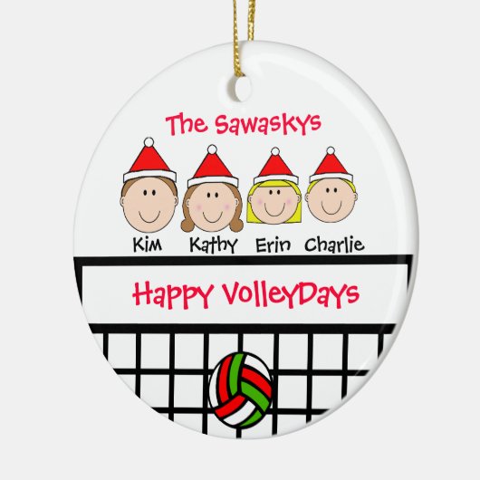 Ornement fait sur commande de vacances de famille (Gauche)